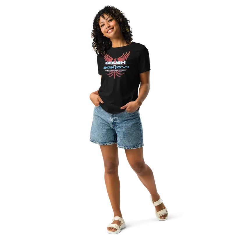 Women’s Relaxed T-Shirt in the Crush winged logo print